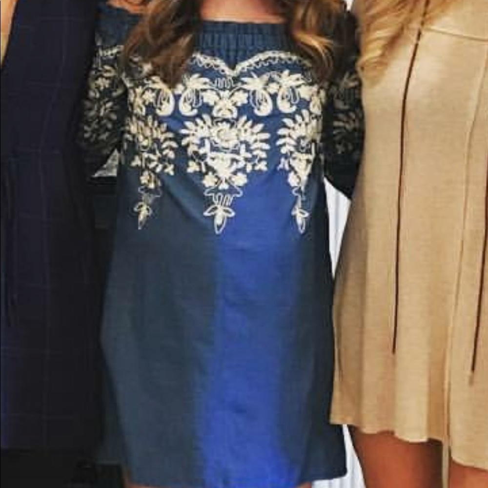 Blue OTS dress